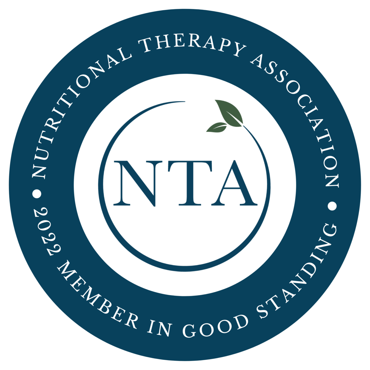 Nutritional Therapy Association 2022 Member in Good Standing Badge