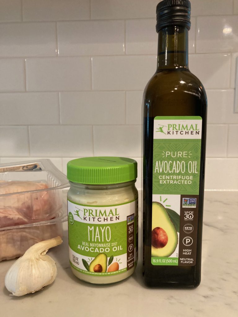 Primal Kitchen brand mayonnaise and olive oil