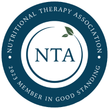 nutritionist Asheville nutritional therapy association 2023 member in good standing badge
